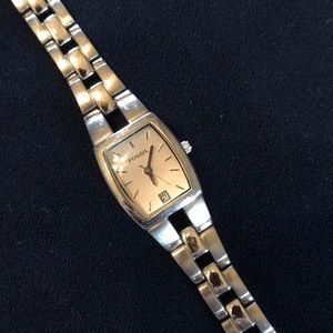 Fossil stainless steel watch with date